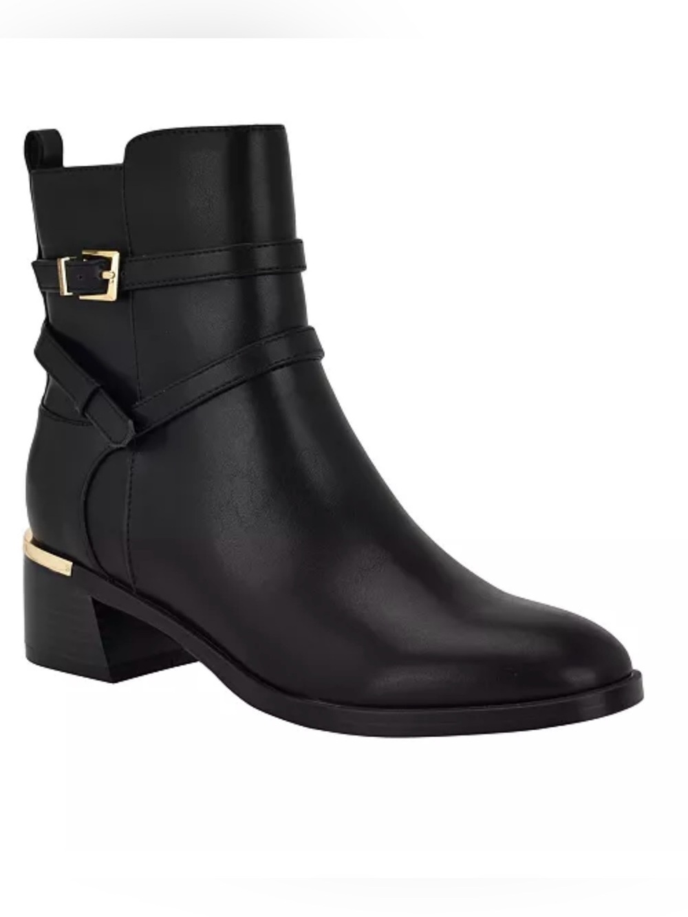 New Calvin Klein
Women's Jasen Buckle Strap Block Heel Booties size 8